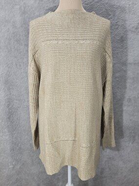 Westport 1962 Tunic Knit Sweater Tan XL *NWT*